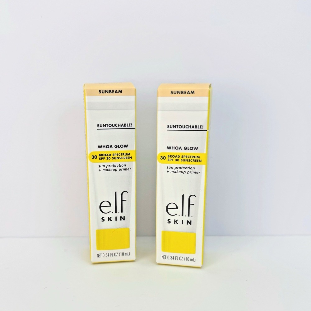 2X Elf Skin‎ Suntouchable Whoa Glow SPF + Primer in SUNBEAM 0.34 Fl Oz